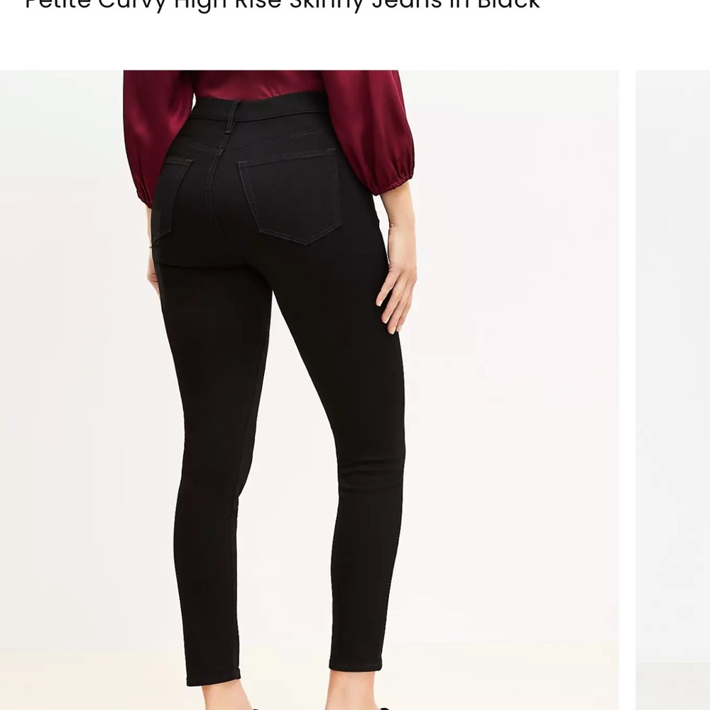 Black High-Rise Skinny Jeans - Picture 3 of 7